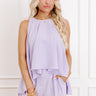 Courtyard Charm High-Low Top in Lavender Image 1