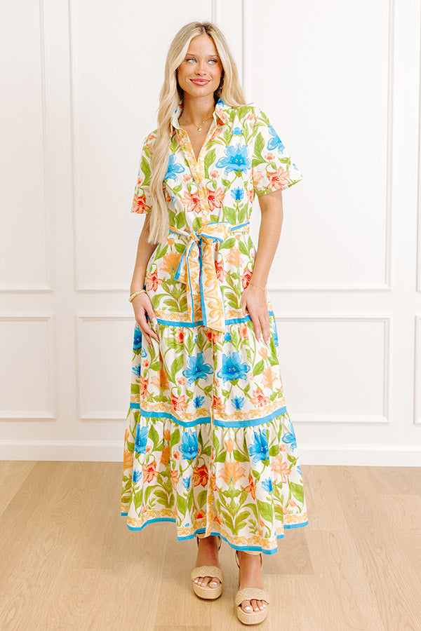 Blossom Avenue Button Down Midi Dress Image 2