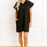 Patio Brunch Mini Dress in Black Image 1