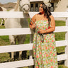 Dreaming Of Dahlias Floral Maxi Dress Curves Image 1