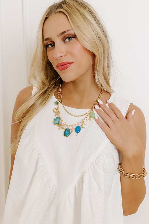 Coastal Views Semi Precious Charm Necklace Image 2