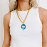 Ocean Eyes Semi Precious Layered Necklace Image 1