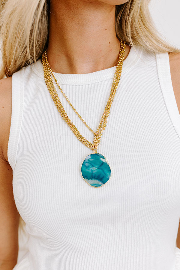 Ocean Eyes Semi Precious Layered Necklace Image 2