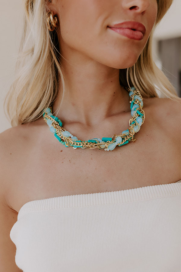 Turquoise Water Semi Precious Necklace Image 2