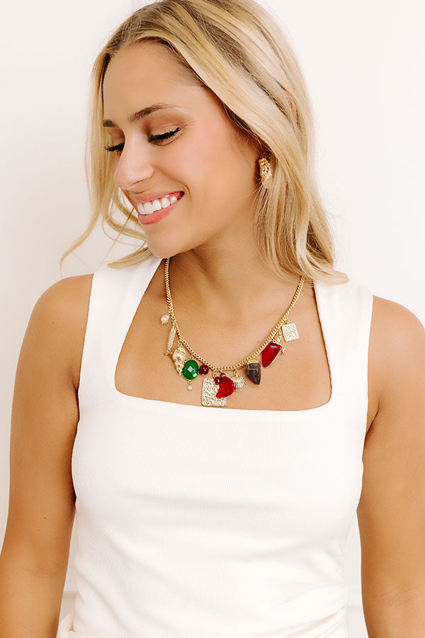 Aruba Ready Semi Precious Charm Necklace Image 1