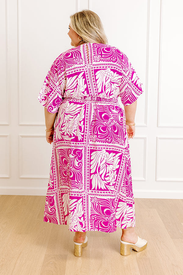 Bali Bliss Floral Midi Dress Curves Image 5