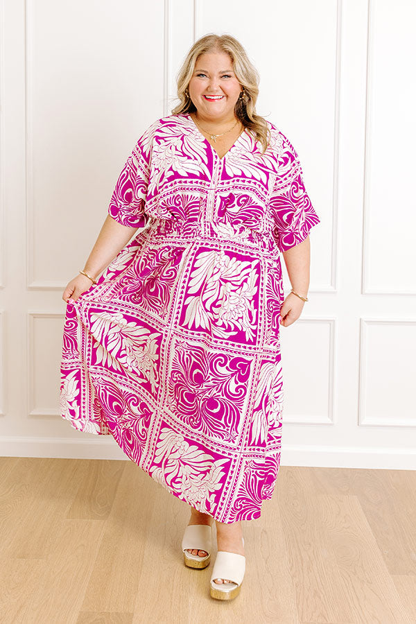 Bali Bliss Floral Midi Dress Curves Image 3
