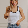Lake Life Seamless Tank in White Image - 1