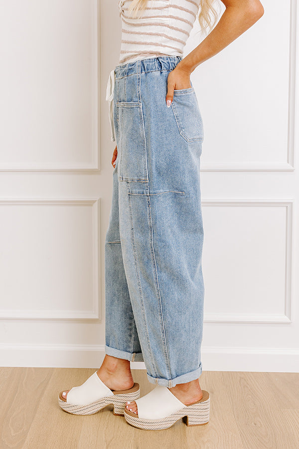 RISEN Lillian High Waist Barrel Leg Cargo Jean Image 4