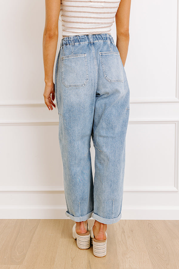 RISEN Lillian High Waist Barrel Leg Cargo Jean Image 5