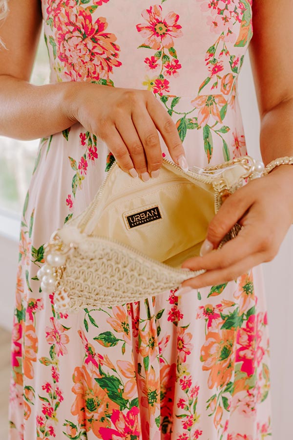 Seashore Symphony Woven Purse in Ivory Image 3