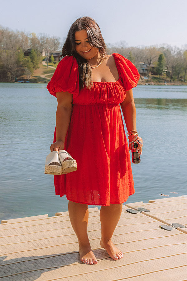 Patio Vibes Eyelet Mini Dress Curves Image 1