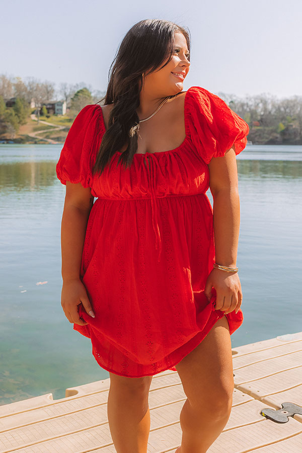 Patio Vibes Eyelet Mini Dress Curves Image 2