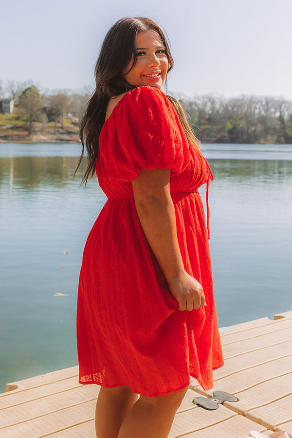 Patio Vibes Eyelet Mini Dress Curves Image 3