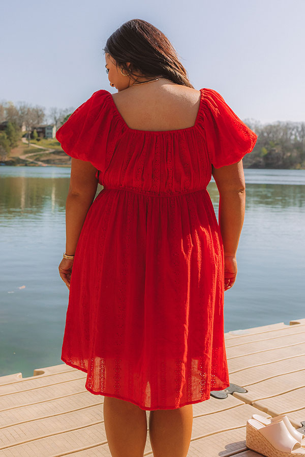 Patio Vibes Eyelet Mini Dress Curves Image 4
