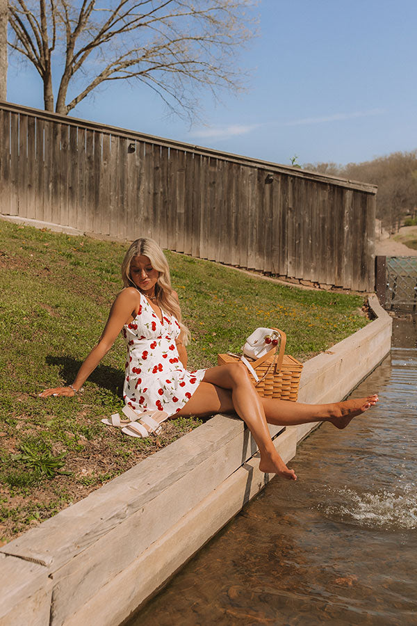 Merci Mon Cherry Mini Dress Image - 3