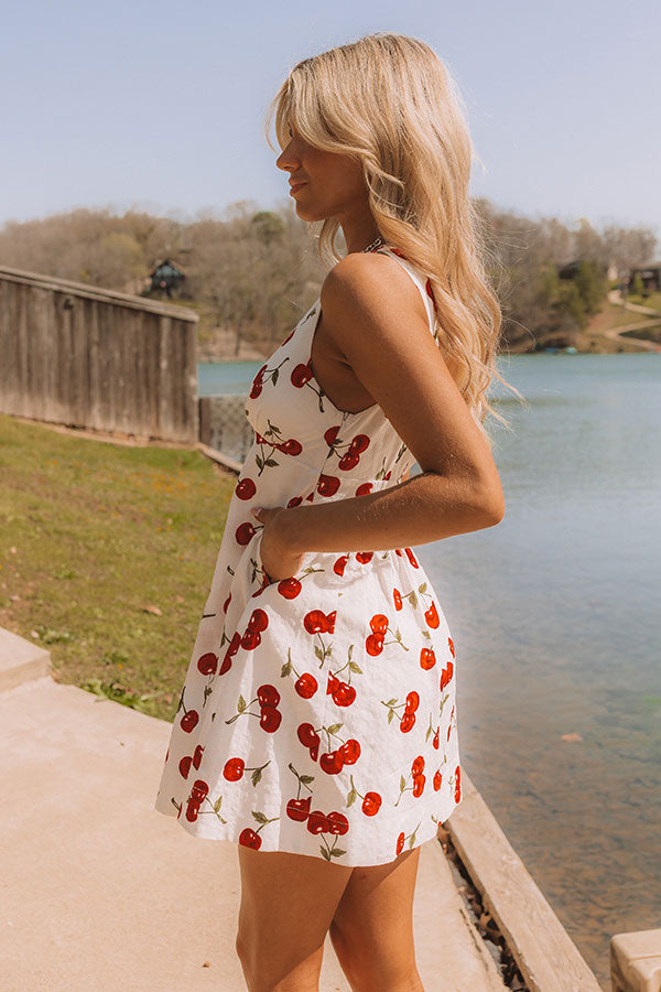 Merci Mon Cherry Mini Dress Image - 5