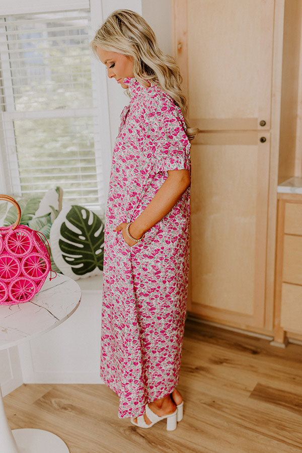 Blooming Views Floral Midi Dress Image 5