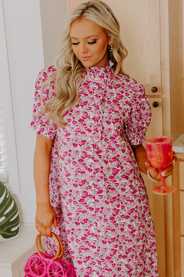 Blooming Views Floral Midi Dress Image 4