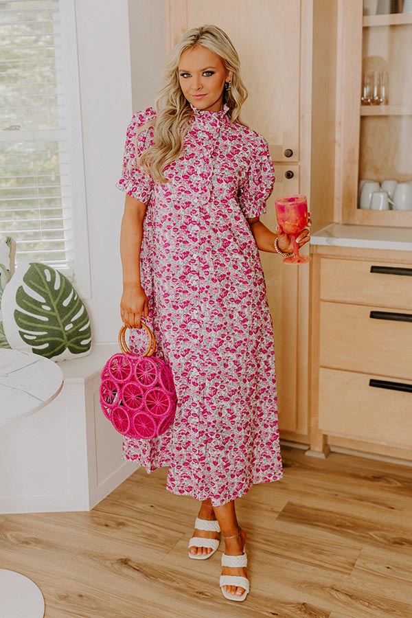 Blooming Views Floral Midi Dress Image 1
