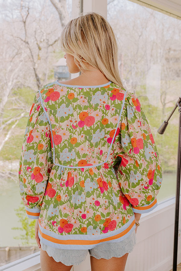 Dahlia Daydream Floral Top Image 5