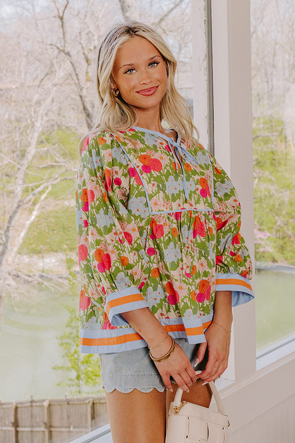 Dahlia Daydream Floral Top Image 1