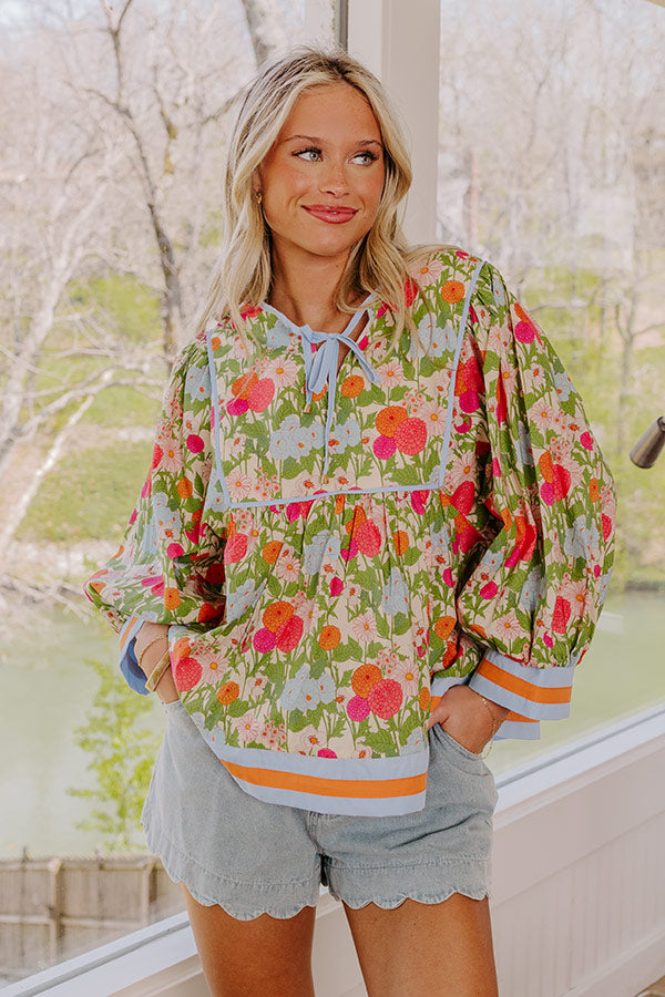 Dahlia Daydream Floral Top Image 3