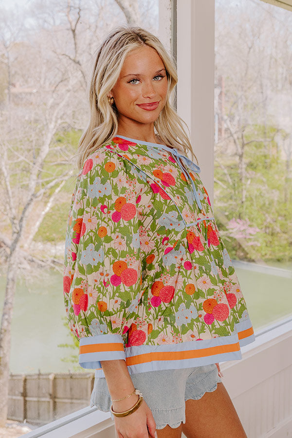 Dahlia Daydream Floral Top Image 4