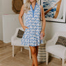 Get Into The Groove Floral Mini Dress in Sky Blue Image 1