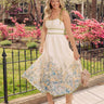 Breezy Elegance Linen-Blend Midi Dress Image - 1