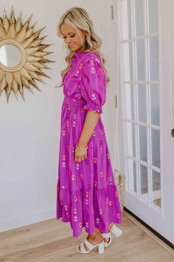 Sunday Chic Floral Midi Dress Image 4
