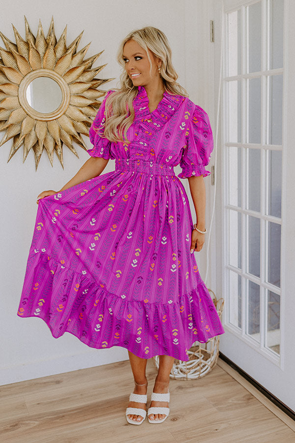 Sunday Chic Floral Midi Dress Image 3