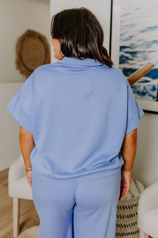 Easygoing Quarter Zip Top Curves Image 4
