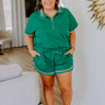 Everyday Ease High Waist Ruffle Shorts Curves Image 1