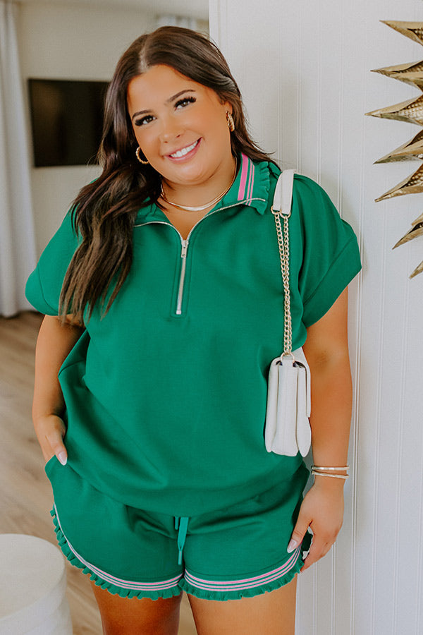 Everyday Ease Quarter Zip Top Curves Image 1