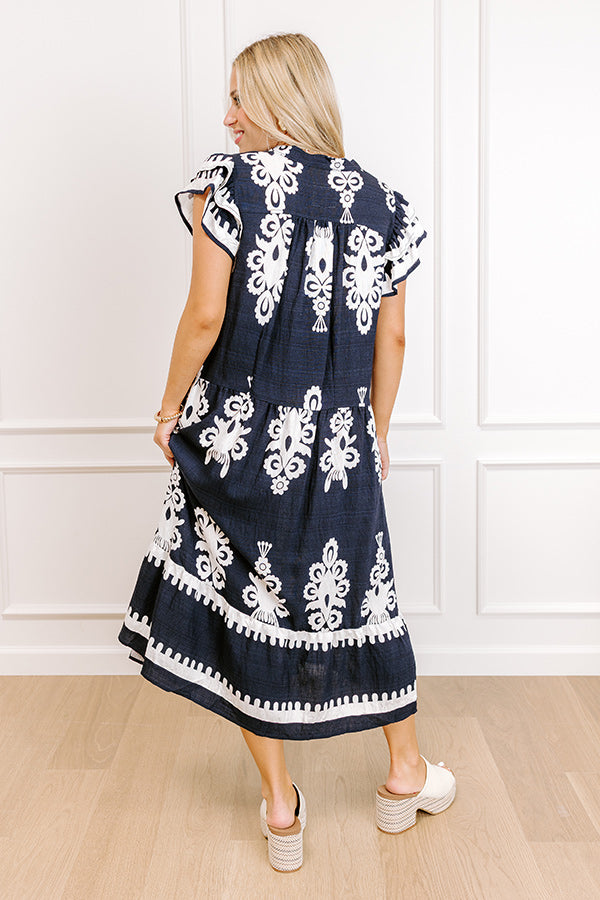 Catching Feelings Midi Dress Image 4