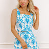 Santorini Chic Floral Crop Top Image 1