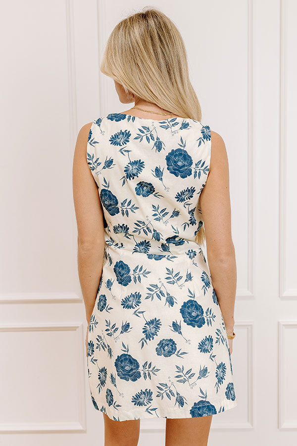 Italian Hideaway Floral Mini Dress Image - 4