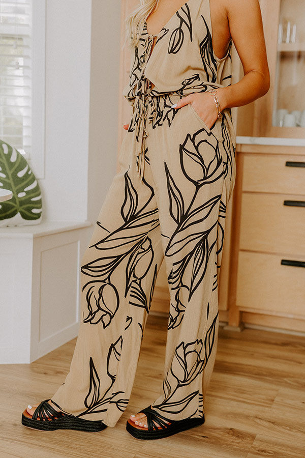 Vacay Bungalow High Waist Pants in Khaki Image 3