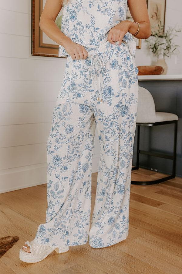 Tuscany Villa High Waist Linen-Blend Pants Image 2