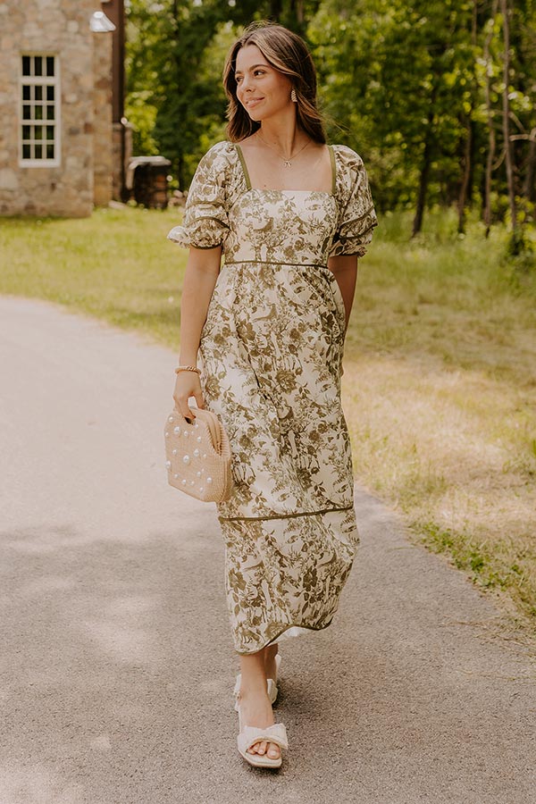 Cottage Bloom Floral Maxi Dress Image - 1