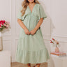 Pursuit Of Happiness Midi Dress in Sage Image - 1