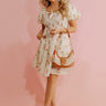 French Villa Floral Smocked Mini Dress Image - 1