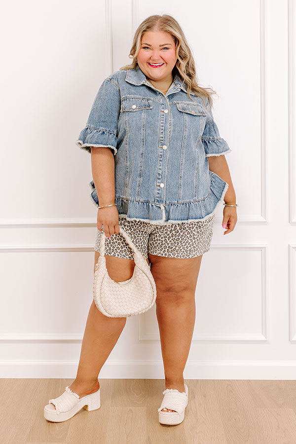 Picture Perfect Denim Top Curves Image 1