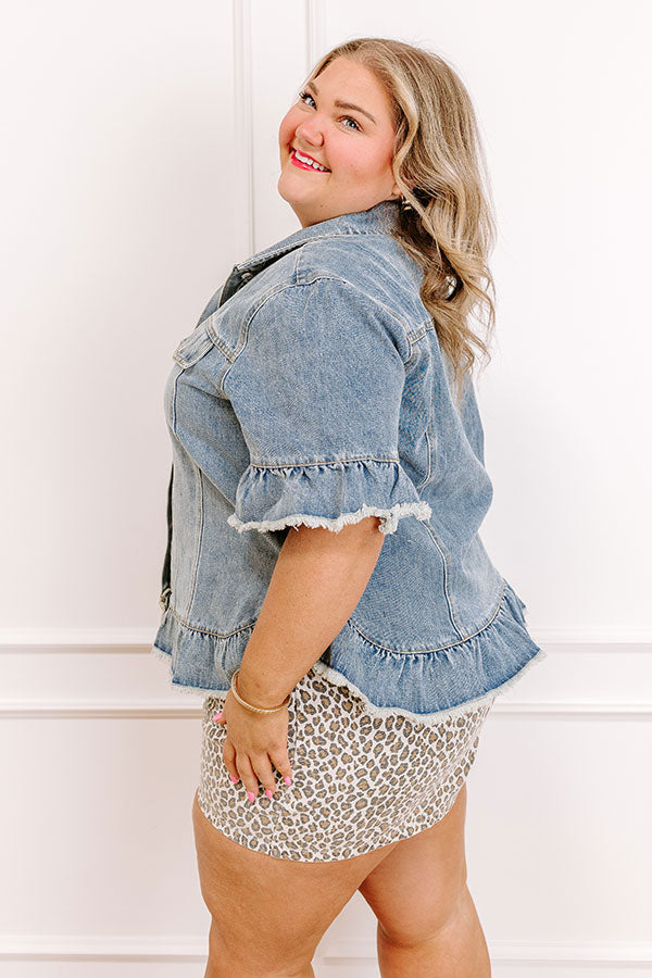 Picture Perfect Denim Top Curves Image 3