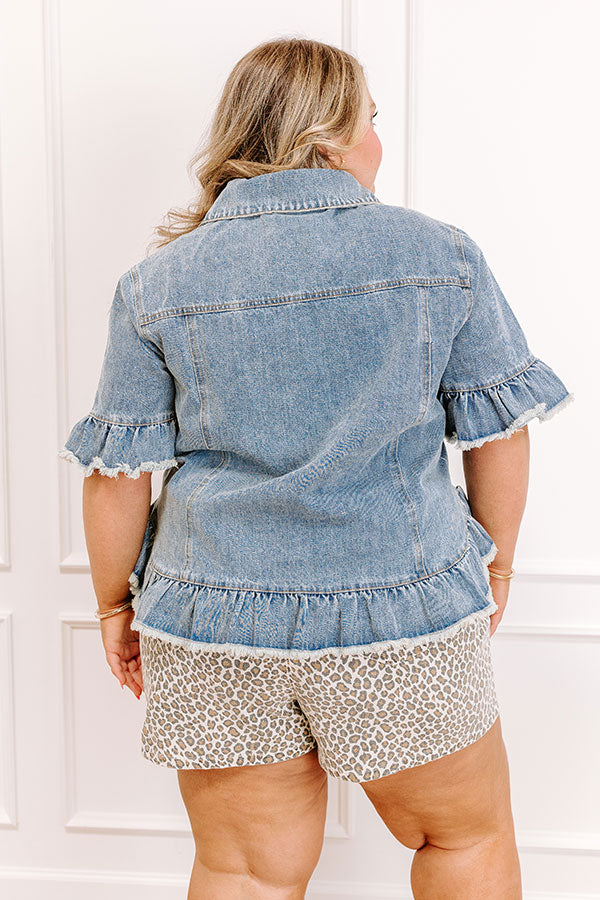 Picture Perfect Denim Top Curves Image 4