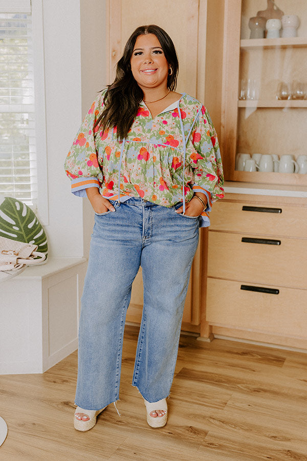 RISEN Alani Midrise Wide Leg Jean Curves Image 1