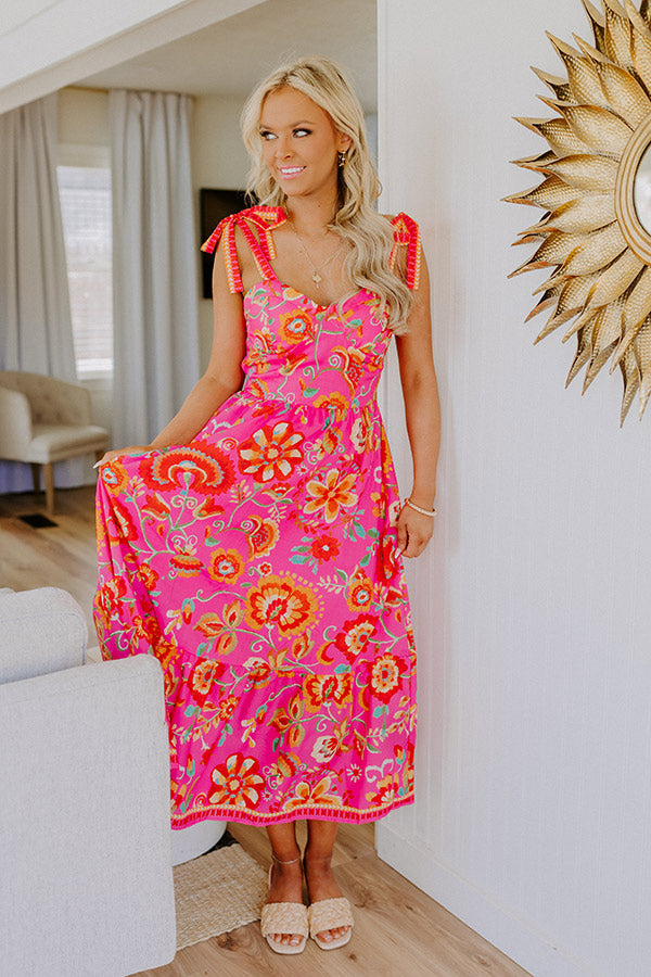 Day Party Delight Floral Maxi Dress Image 3