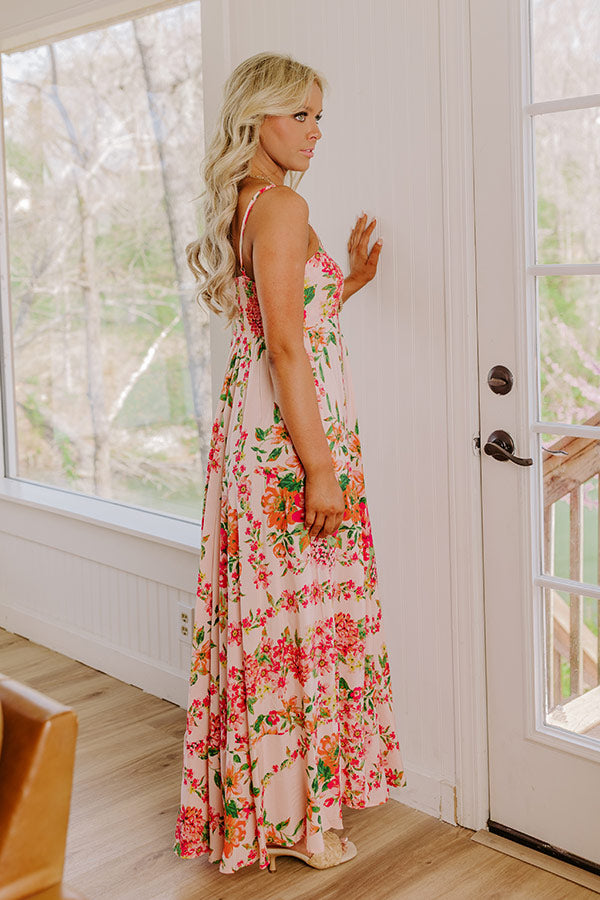 Date Night In Venice Floral Maxi Dress Image 3
