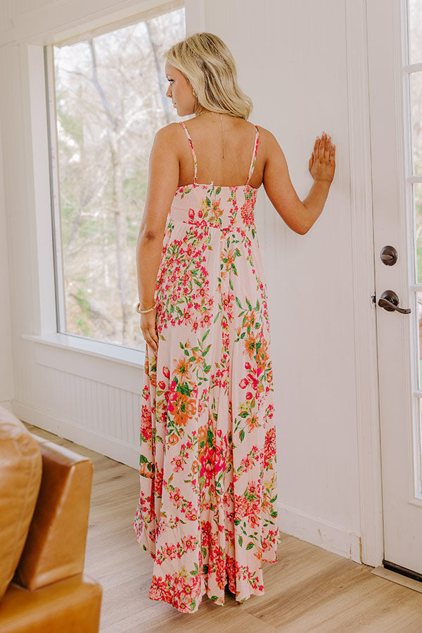 Date Night In Venice Floral Maxi Dress Image 4